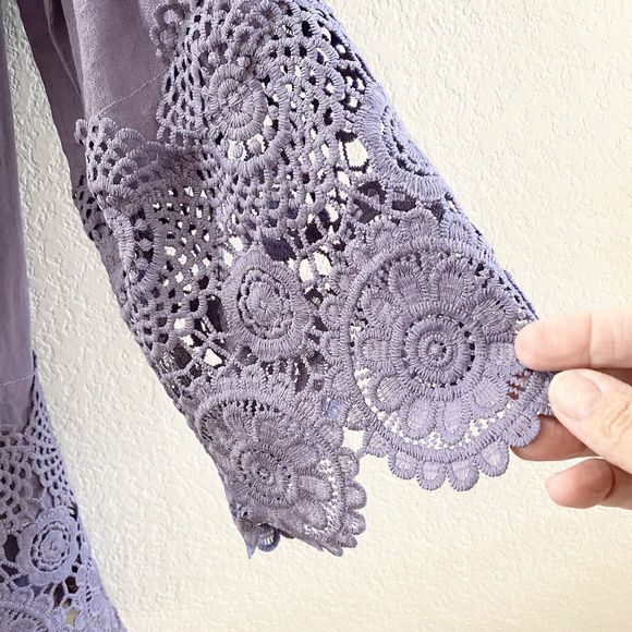 Unique Spectrum EUC Lavendar Blouse (Says Sz 2X but fits like 1X) - Picture 8 of 9